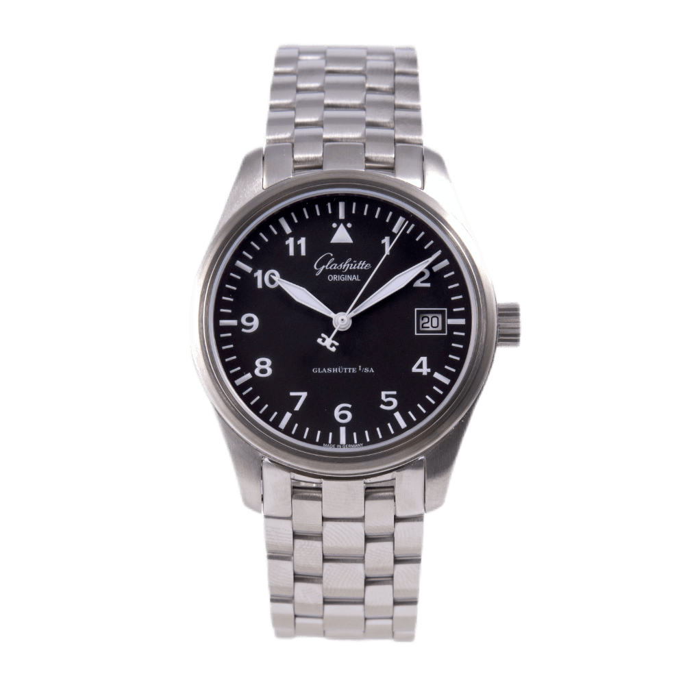 Glashütte Original Navigator II Armbanduhr in Edelstahl