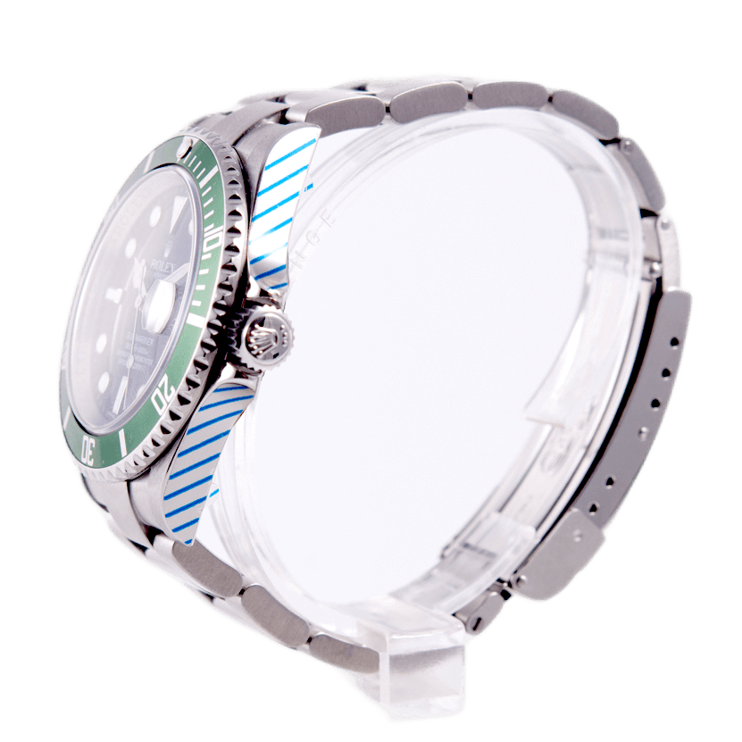 Rolex Submariner "Kermit" in Edelstahl mit Automatikwerk.