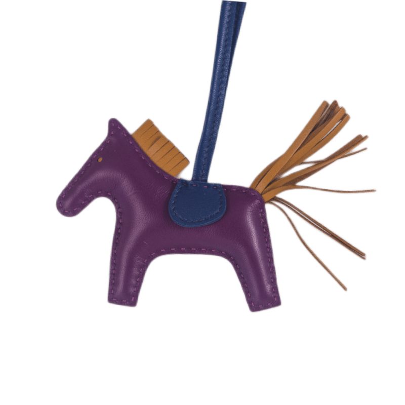 Hermès Taschenanhänger Rodeo PM in der Farbe Anemone