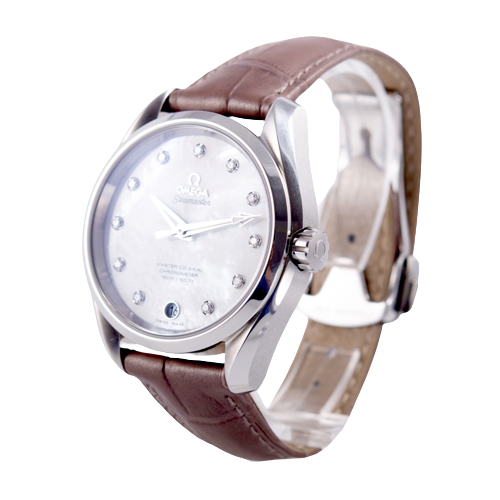 Omega Seamaster Aqua Terra Master Chronometer Armbanduhr in Edelstahl mit Automatikwerk