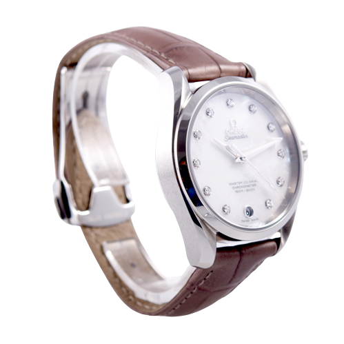 Omega Seamaster Aqua Terra Master Chronometer Armbanduhr in Edelstahl mit Automatikwerk