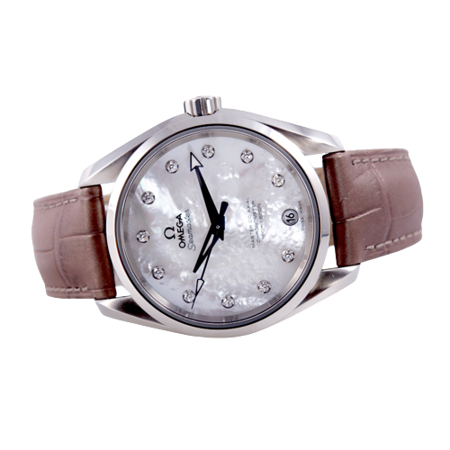 Omega Seamaster Aqua Terra Master Chronometer Armbanduhr in Edelstahl mit Automatikwerk
