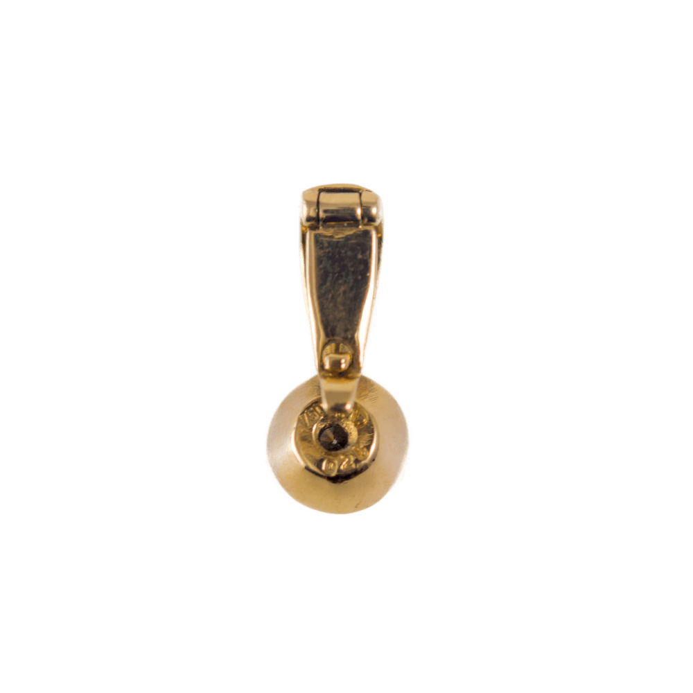 Clip-Anhänger mit Diamant 750 Gelbgold