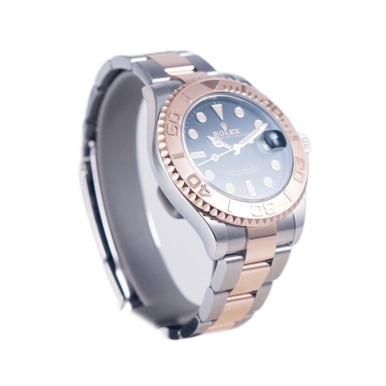 Rolex Yacht-Master 37 Armbanduhr in Edelstahl und Roségold