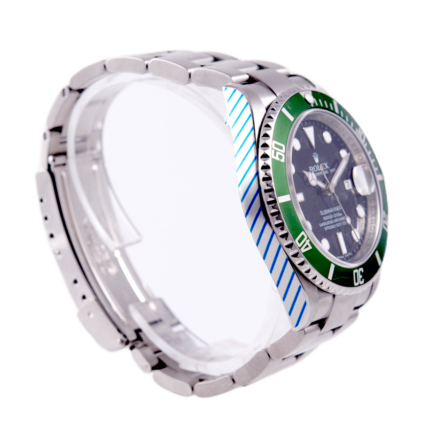 Rolex Submariner "Kermit" in Edelstahl mit Automatikwerk.