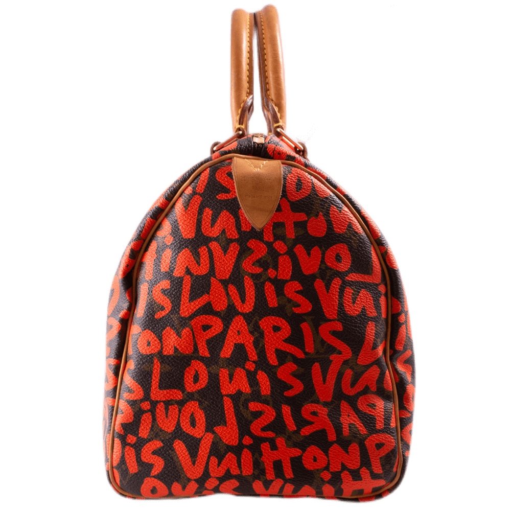Louis Vuitton Speedy 30 Stephen Sprouse Graffiti Orange