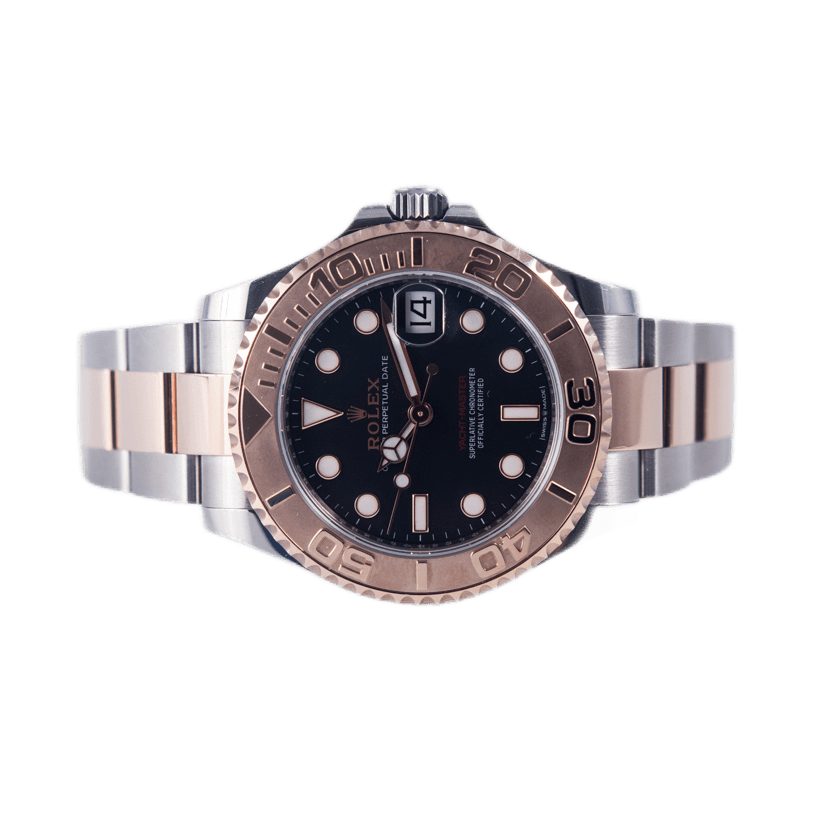 Rolex Yacht-Master 37 Armbanduhr in Edelstahl und Roségold