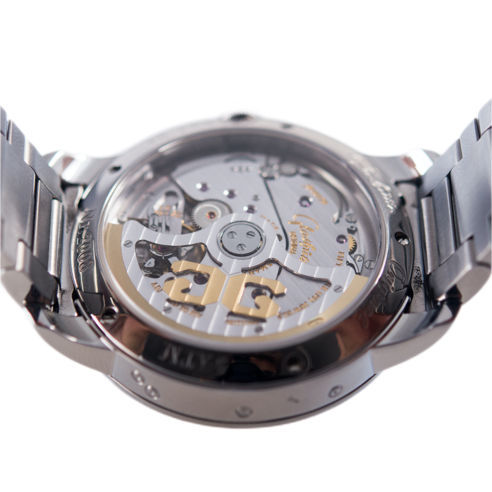 Glashütte Original Senator "Ewiger Kalender" Herrenuhr in Edelstahl mit Automatikwerk, Cal. GUB 100.