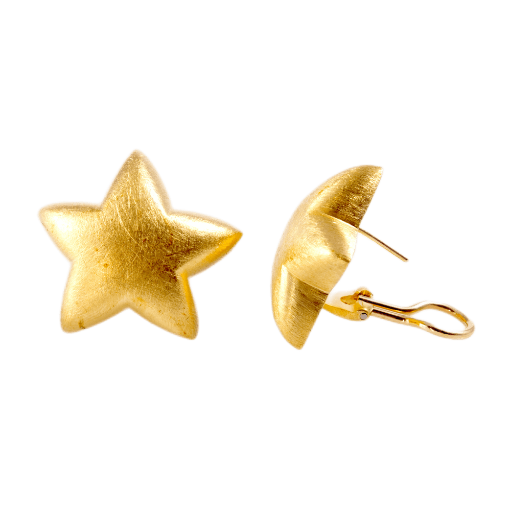 Ohrstecker Sterne 750 Gelbgold