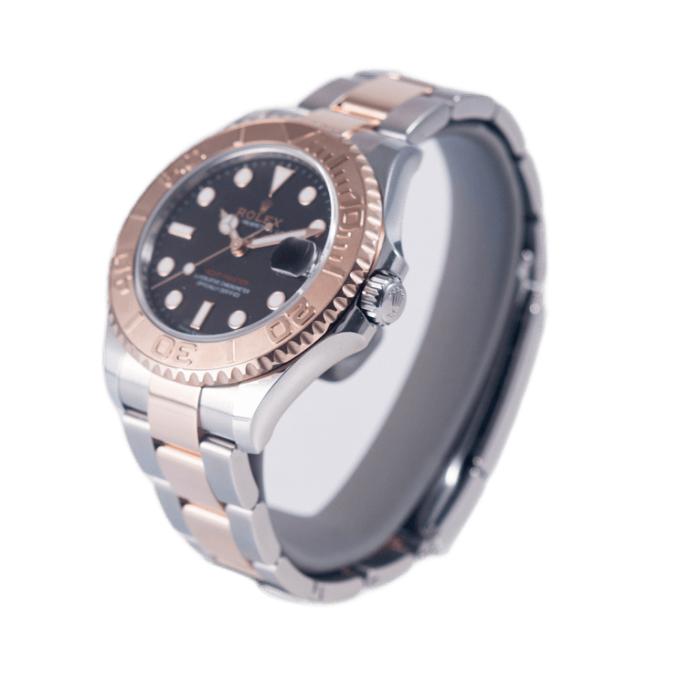 Rolex Yacht-Master 37 Armbanduhr in Edelstahl und Roségold