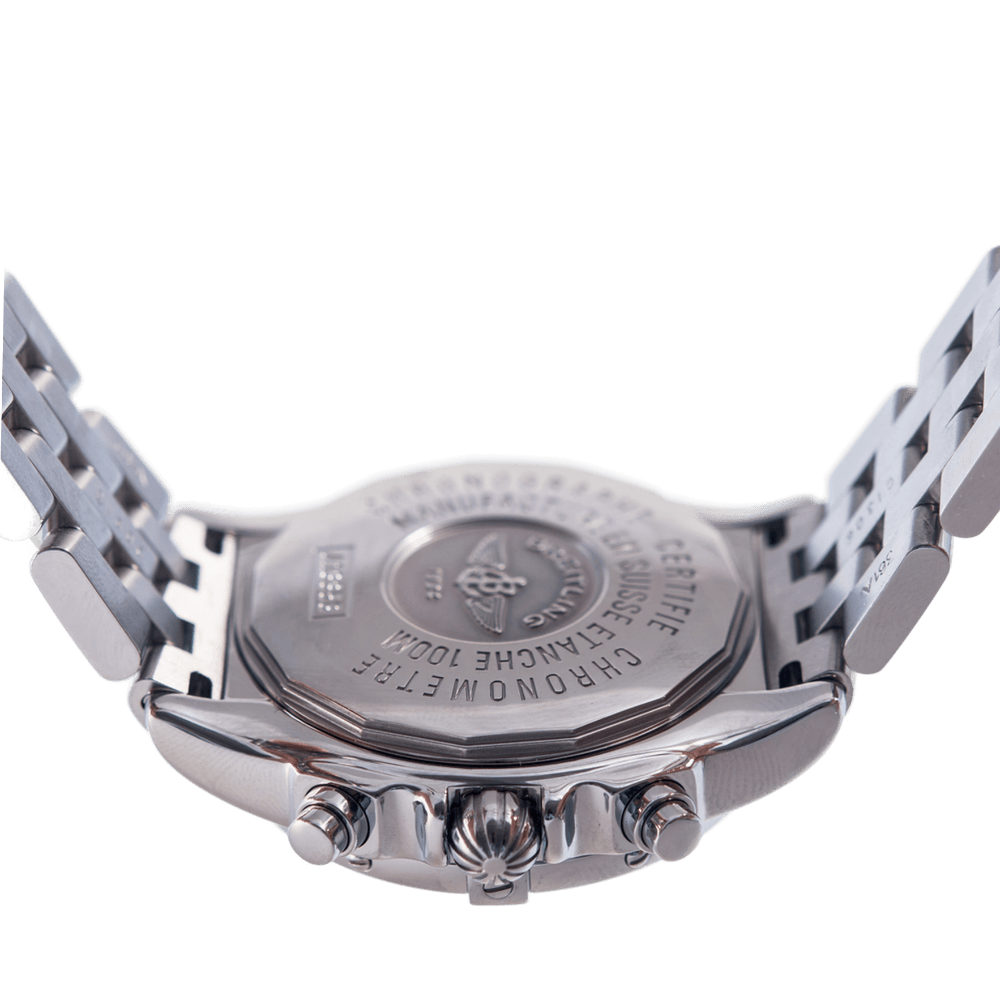 Breitling Chrono Cockpit Herrenuhr in Edelstahl mit Automatikwerk.