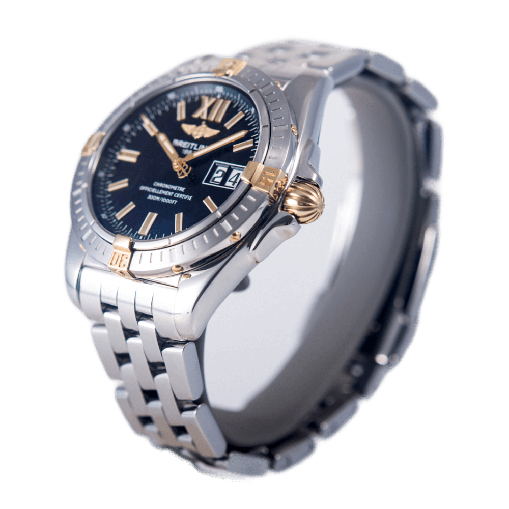 Breitling Cockpit Galactic 41 Big Date Armbanduhr in Edelstahl und Gold mit Automatikwerk