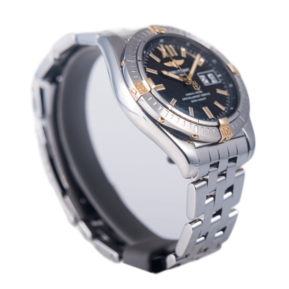 Breitling Cockpit Galactic 41 Big Date Armbanduhr in Edelstahl und Gold mit Automatikwerk