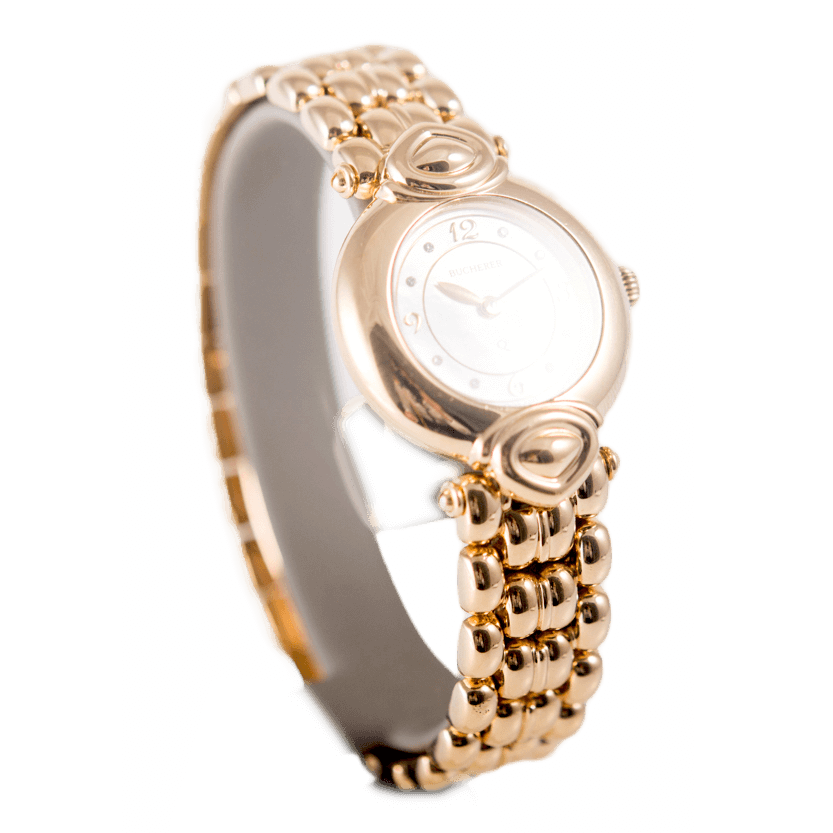 Bucherer Paradiso Armbanduhr in 750 Gold mit Quarzwerk.Bucherer Paradiso Armbanduhr in 750 Gold mit Quarzwerk