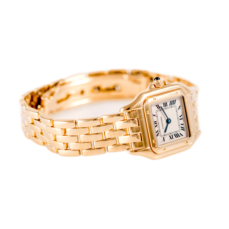 Cartier Panthère Armbanduhr in 750 Gelbgold mit Quarzwerk.