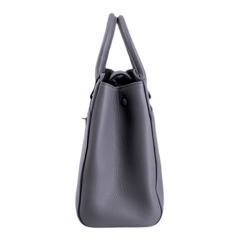 Chanel Handtasche "Neo Executive", Leder in der Farbe Grau, Hardware Silber-Ton,