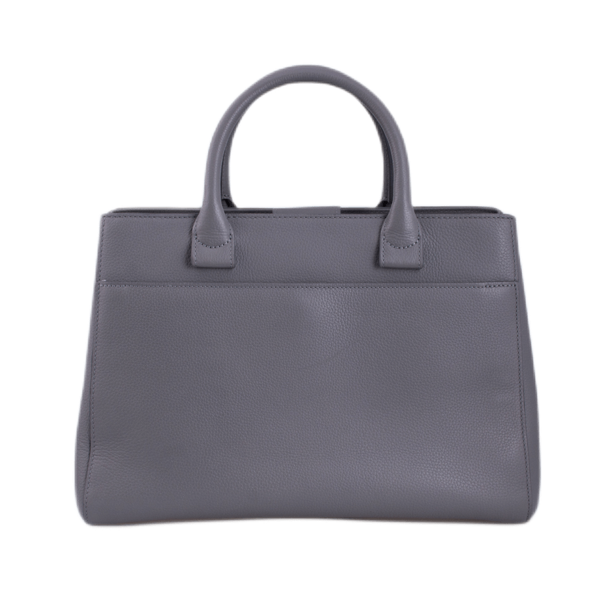 Chanel Handtasche "Neo Executive", Leder in der Farbe Grau, Hardware Silber-Ton,