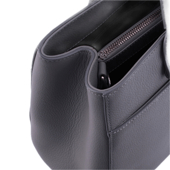Chanel Handtasche "Neo Executive", Leder in der Farbe Grau, Hardware Silber-Ton,