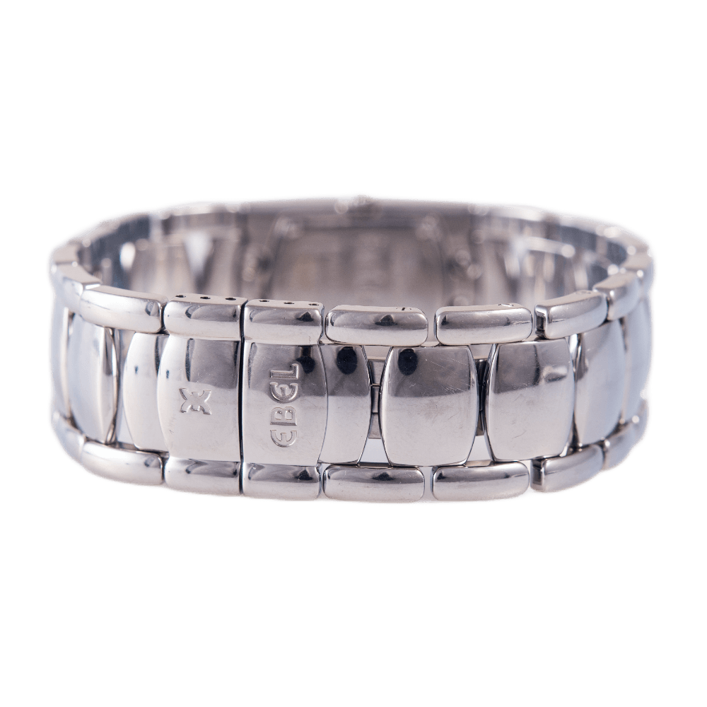 Ebel Beluga Damenuhr in Edelstahl mit Quarz-Werk. 28 Brillanten zus. ca. 0,40ct TW-W/vsi-si.