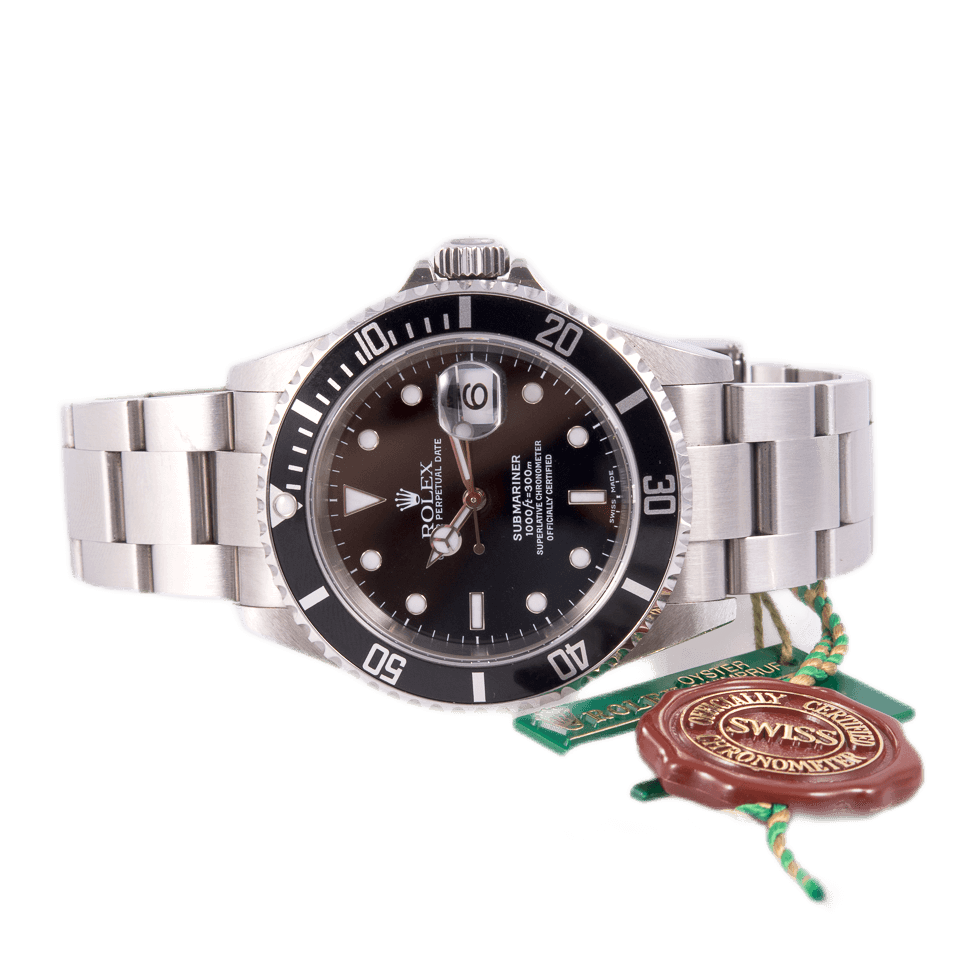 Rolex Submariner Herrenuhr in Edelstahl mit Automatikwerk.