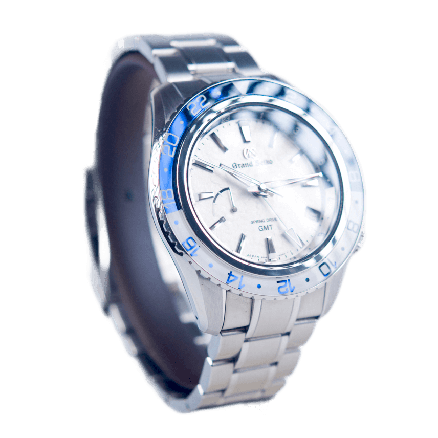 Grand Seiko Spring Drive Sport Kollektion GMT Armbanduhr in Edelstahl mit Spring Drive Werk