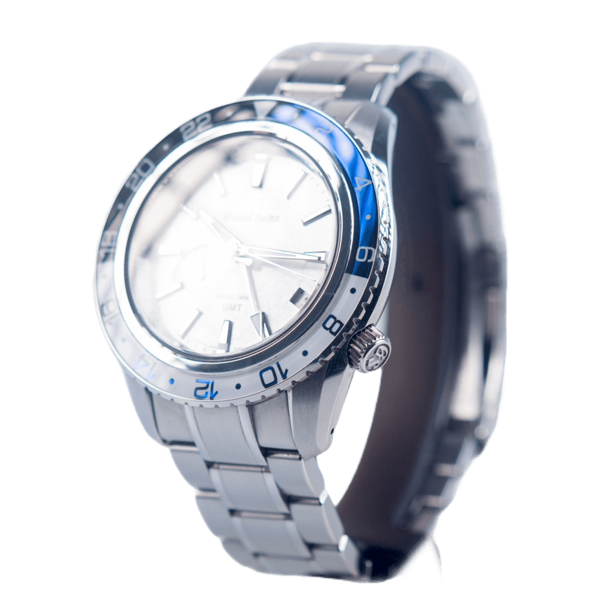 Grand Seiko Spring Drive Sport Kollektion GMT Armbanduhr in Edelstahl mit Spring Drive Werk