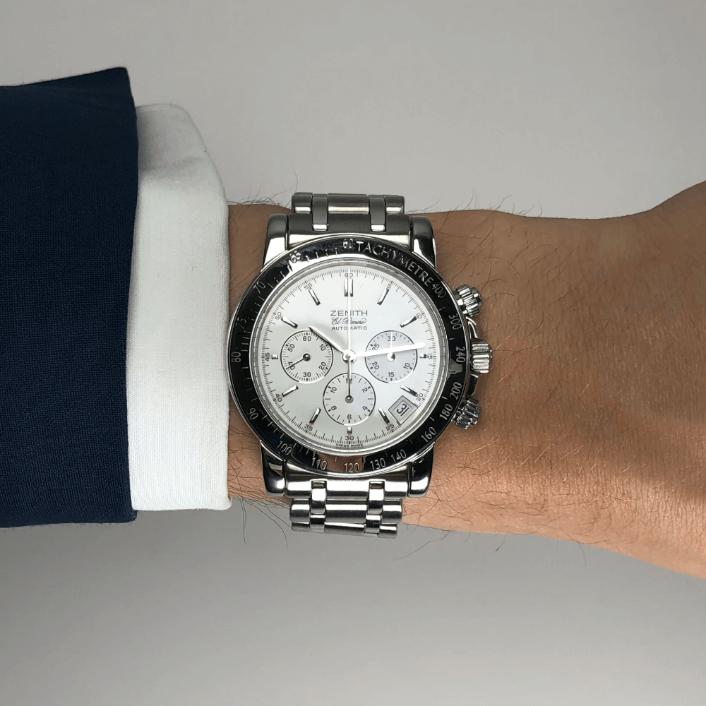 Zenith El Primero Rainbow Chronograph Herrenuhr in Edelstahl mit Automatikwerk