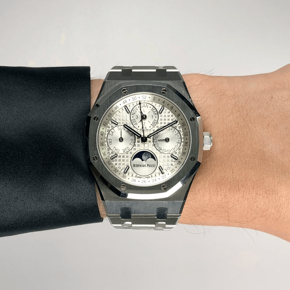 Audemars Piguet Royal Oak Ewiger Kalender Armbanduhr mit Mondphase