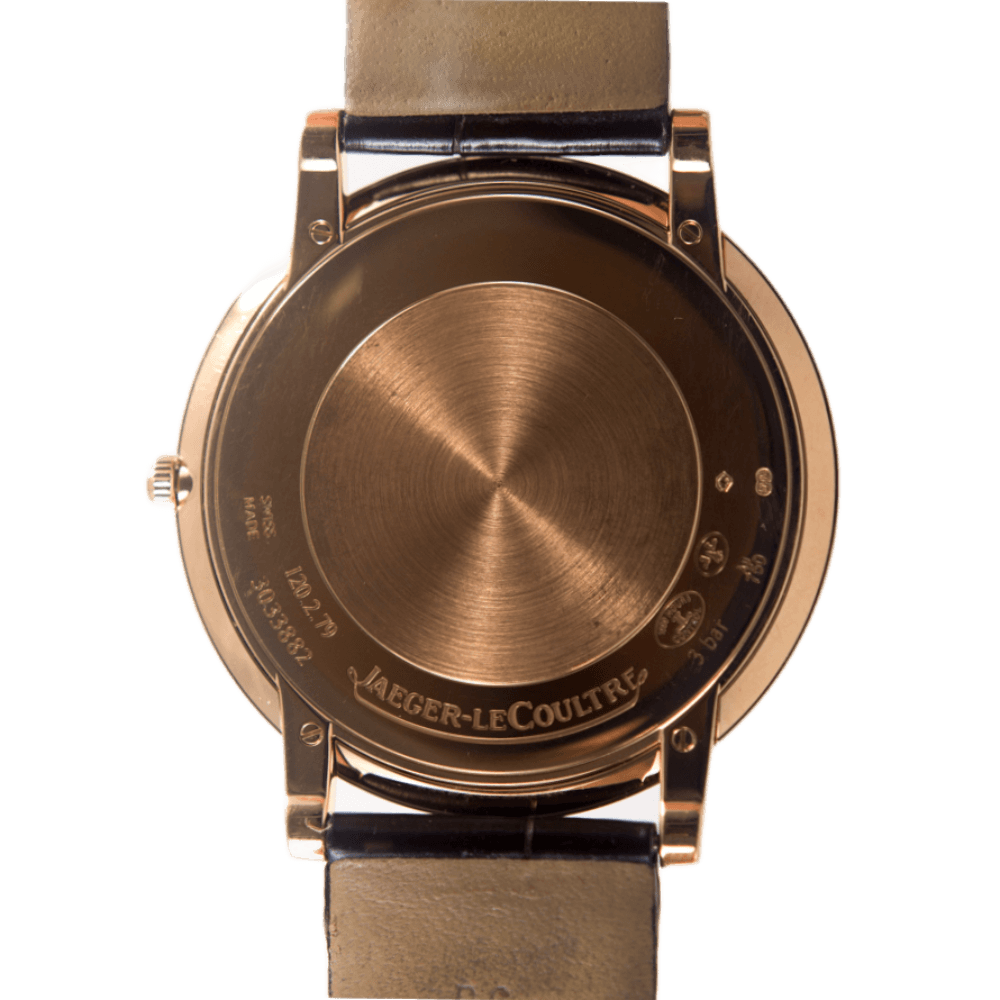 Jaeger LeCoultre Master Ultra Thin 1907 Armbanduhr in 750 Gold mit Handaufzugwerk