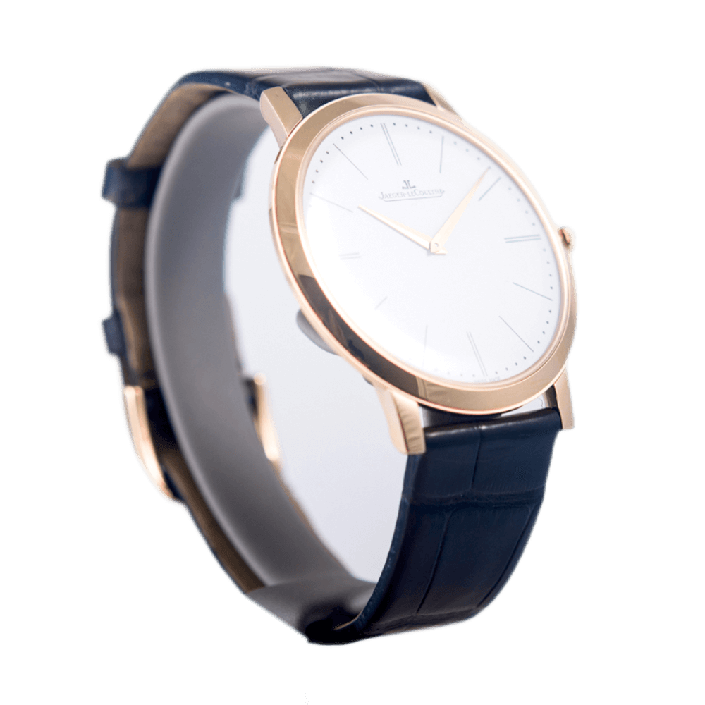 Jaeger LeCoultre Master Ultra Thin 1907 Armbanduhr in 750 Gold mit Handaufzugwerk