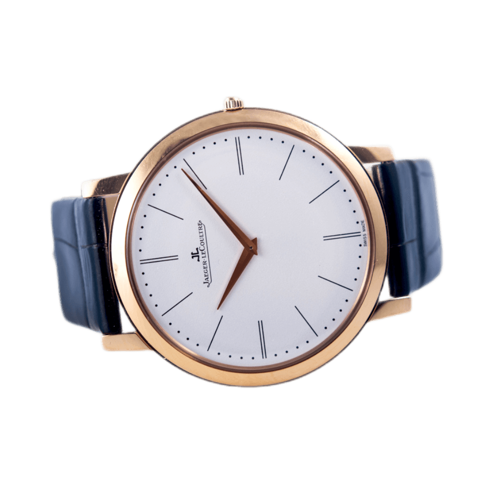 Jaeger LeCoultre Master Ultra Thin 1907 Armbanduhr in 750 Gold mit Handaufzugwerk
