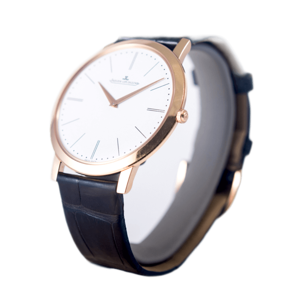 Jaeger LeCoultre Master Ultra Thin 1907 Armbanduhr in 750 Gold mit Handaufzugwerk