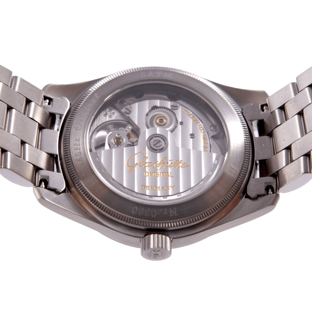 Glashütte Original Navigator II Armbanduhr in Edelstahl
