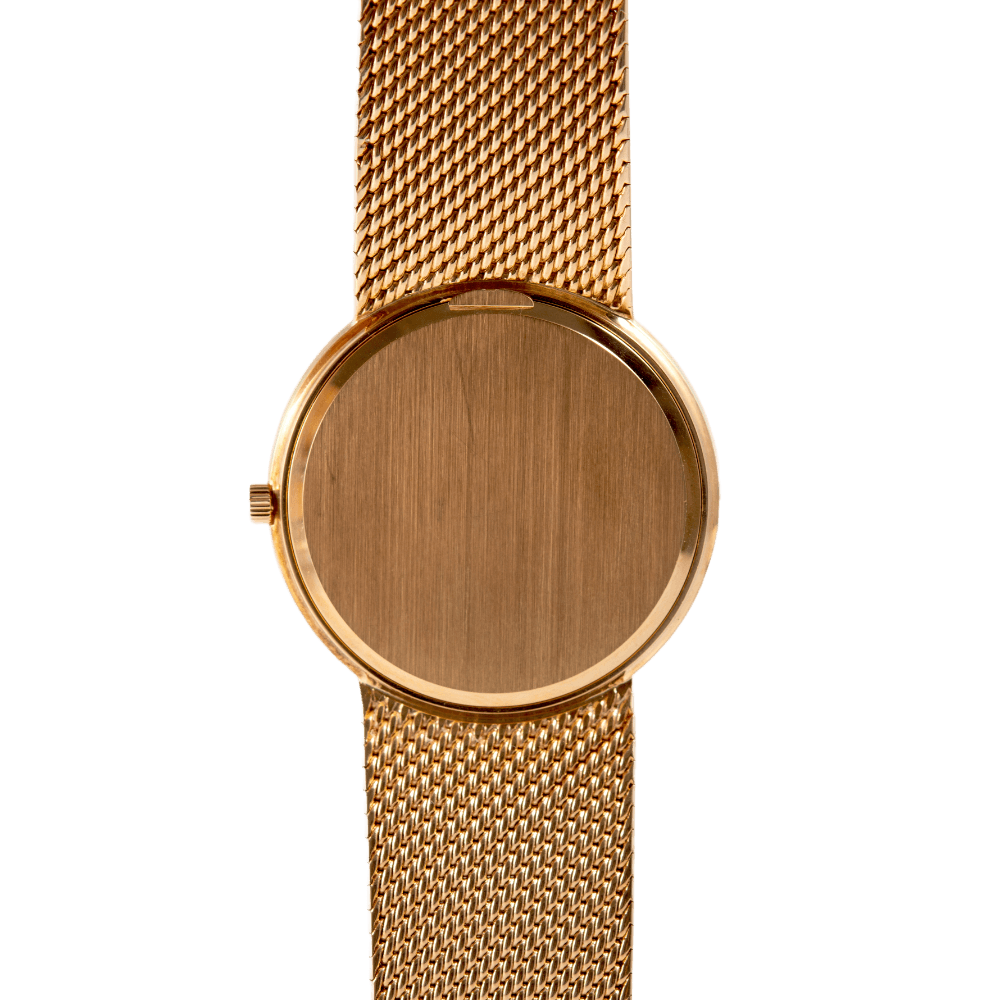 Patek Philippe Calatrava Vintage Armbanduhr in 750 Gelbgold mit Quarzwerk.