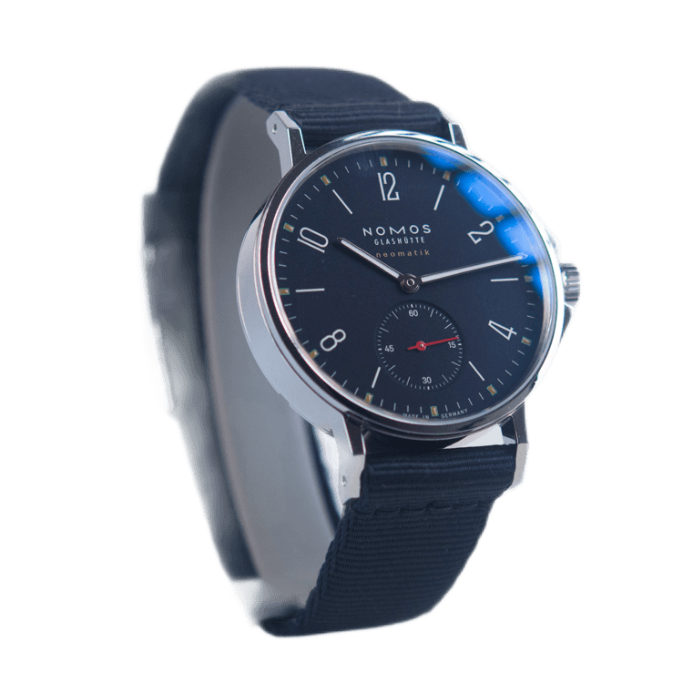 Nomos Herrenuhr Ahoi Neomatik Atlantik in Edelstahl mit Automatikwerk
