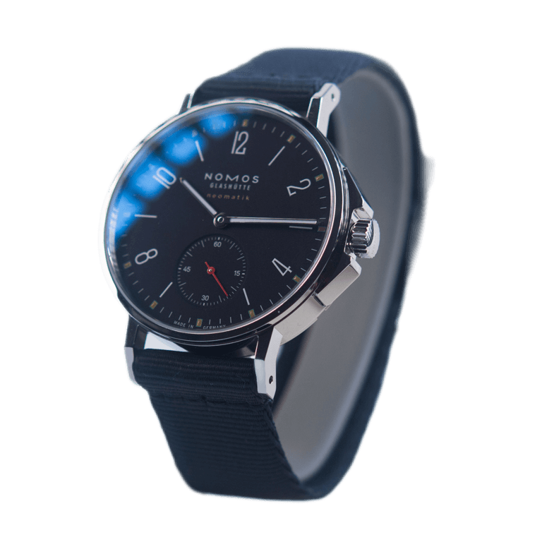 Nomos Herrenuhr Ahoi Neomatik Atlantik in Edelstahl mit Automatikwerk