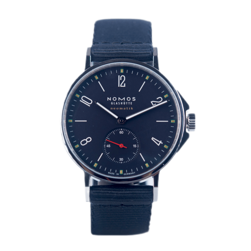 Nomos Herrenuhr Ahoi Neomatik Atlantik in Edelstahl mit Automatikwerk