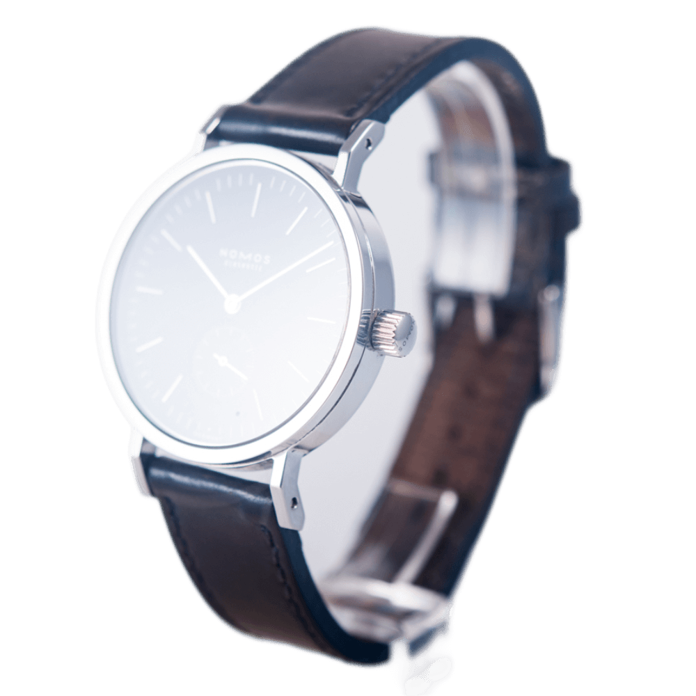 Nomos Tangente Sport Armbanduhr in Edelstahl mit Handaufzugwerk