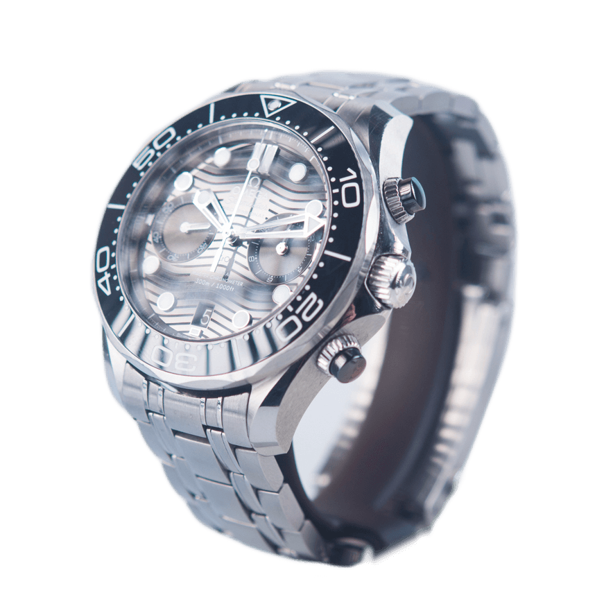 Omega Seamaster Diver 300m Co-Axial Master Chronometer Chronograph Armbanduhr in Edelstahl mit Automatikwerk