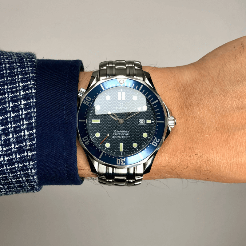 Omega Seamaster 300m Quartz Armbanduhr in Edelstahl