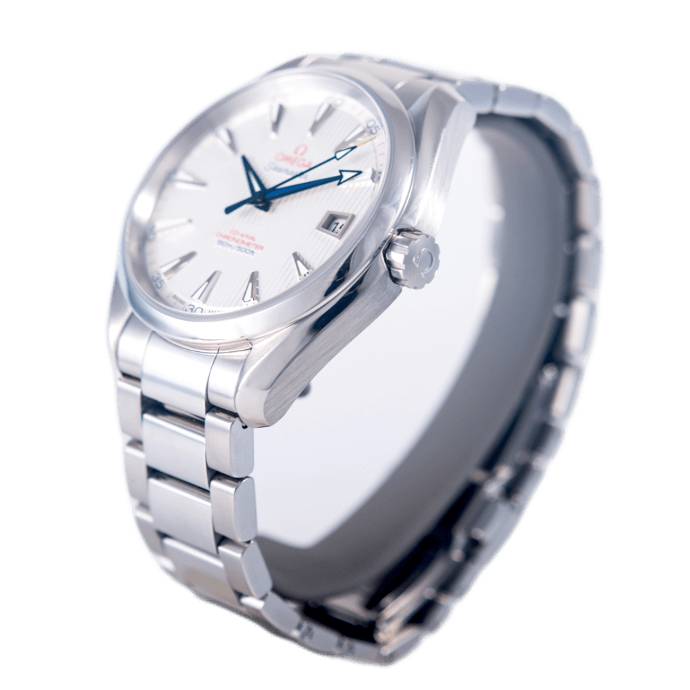 Omega Seamaster Aqua Terra 150M "Captain's Watch" Co-Axial Chronometer Armbanduhr in Edelstahl mit Automatikwerk
