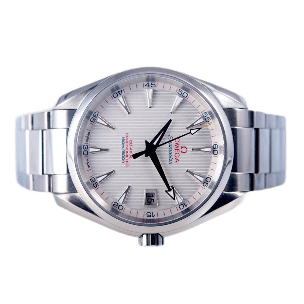 Omega Seamaster Aqua Terra 150M "Captain's Watch" Co-Axial Chronometer Armbanduhr in Edelstahl mit Automatikwerk