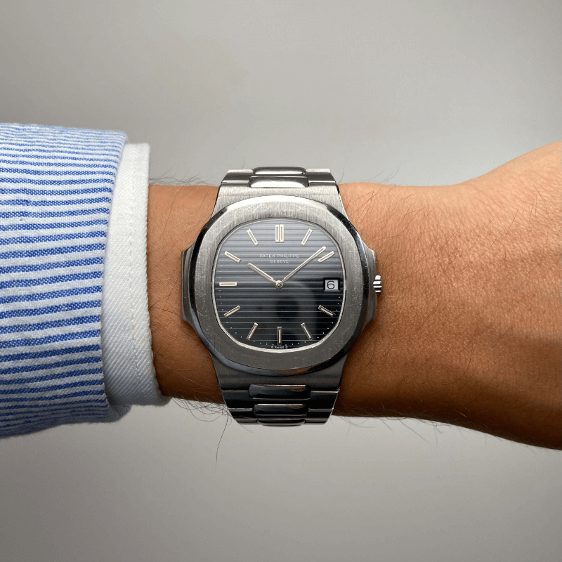 Patek Philippe Nautilus "Jumbo" in Edelstahl mit Automatikwerk
