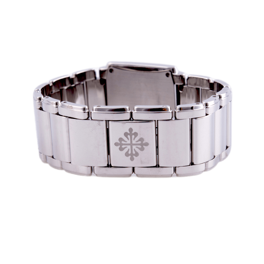 Patek Philippe Twenty-4 Damenuhr in Edelstahl mit Quarzwerk.