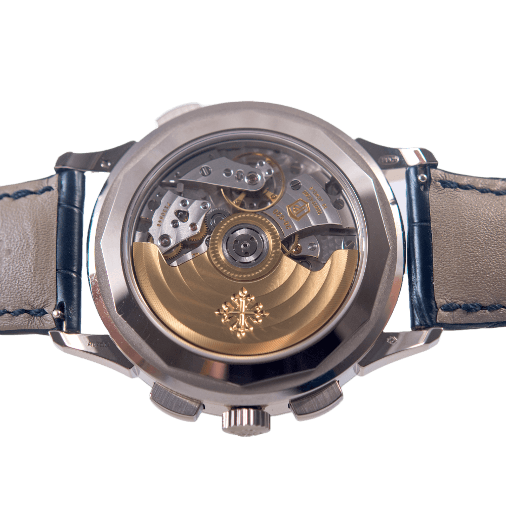 Patek Philippe World Time Chronograph in 750 Weißgold mit Automatikwerk