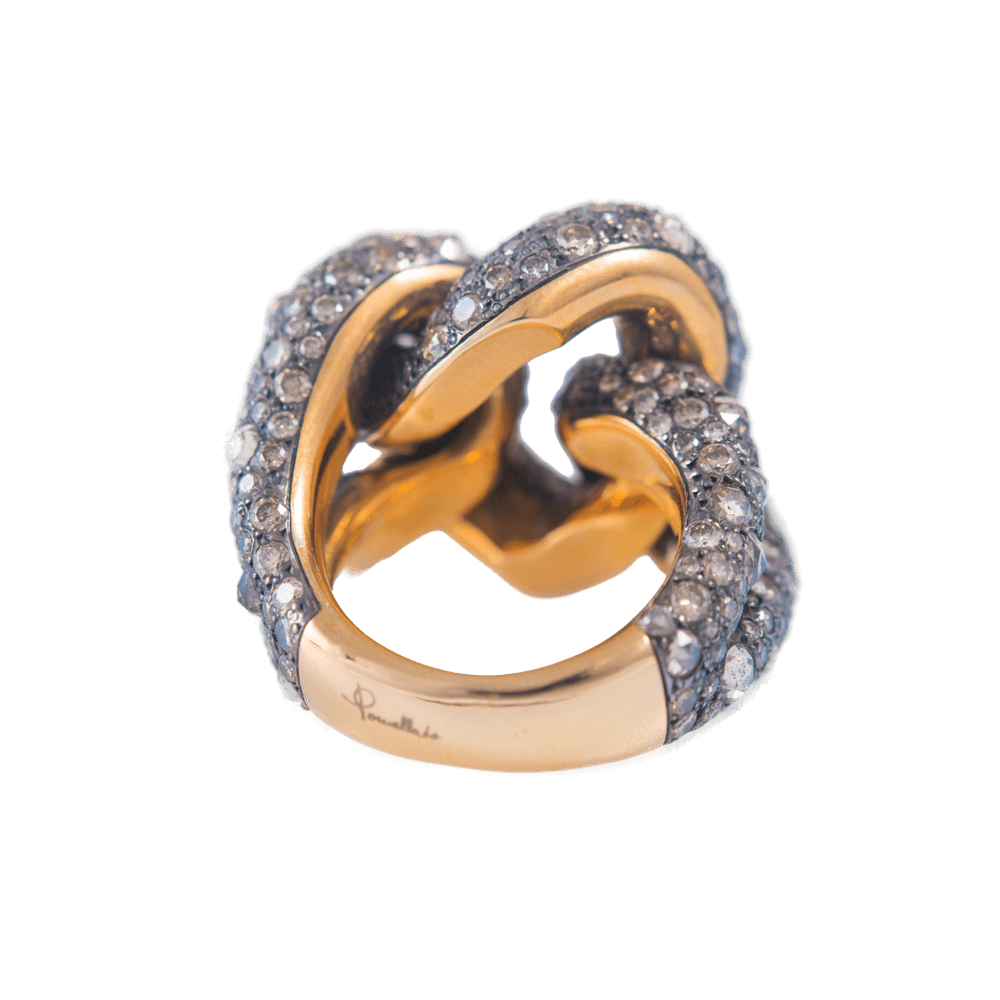 Pomellato Catene Ring mit Diamanten in 750 Roségold