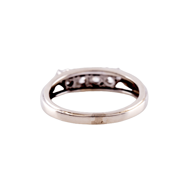 Ring in 585 Weißgold mit vier Brillanten
