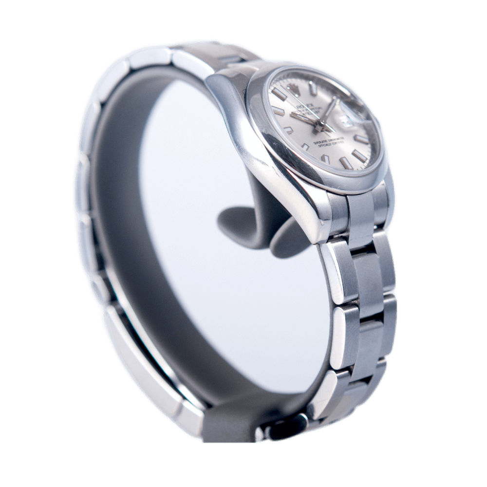 Rolex Oyster Perpetual Datejust 26 Damenuhr in Edelstahl mit Automatikwerk.