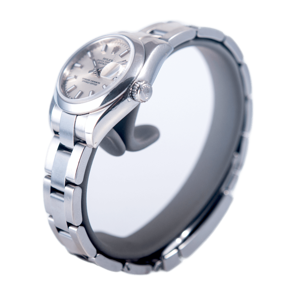 Rolex Oyster Perpetual Datejust 26 Damenuhr in Edelstahl mit Automatikwerk.