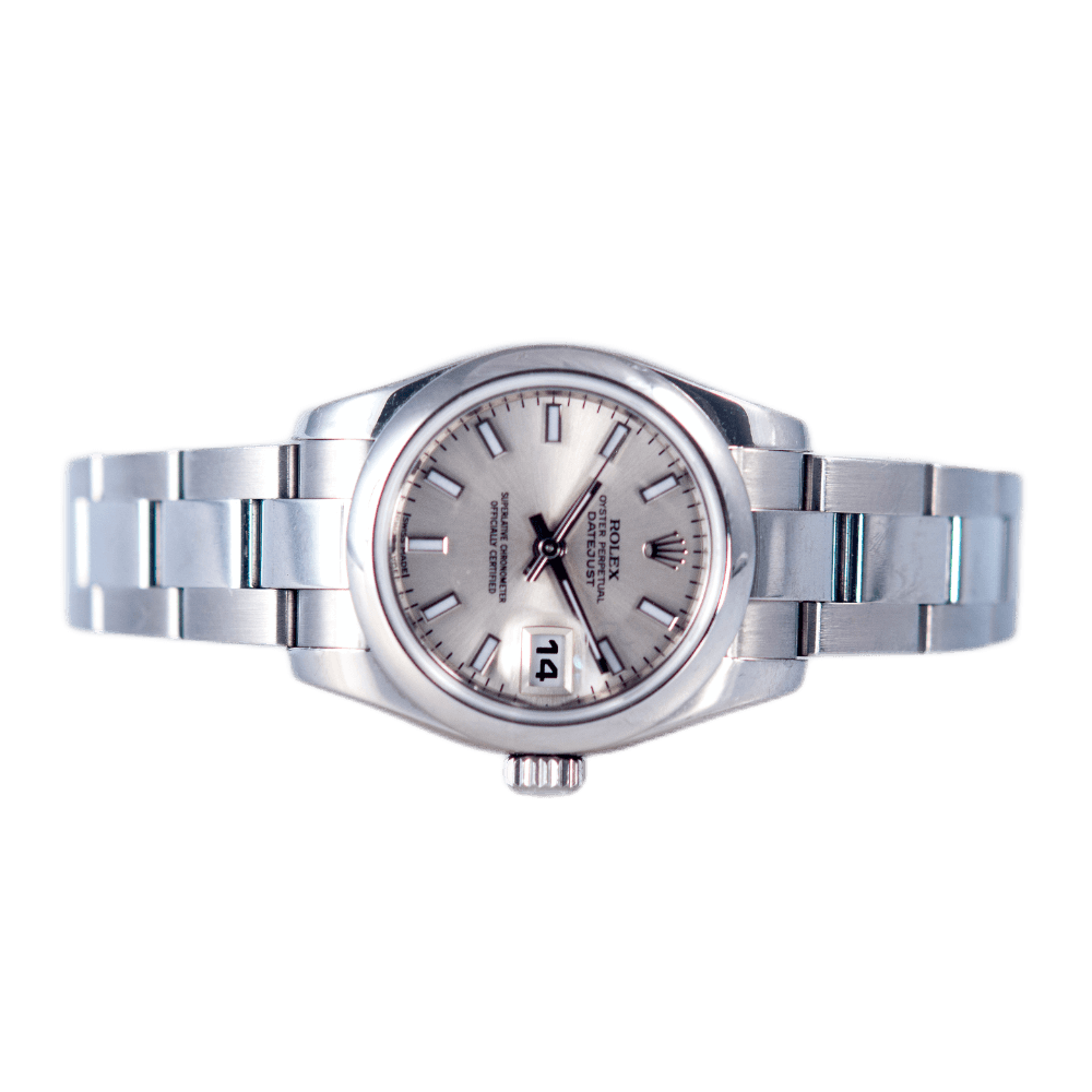 Rolex Oyster Perpetual Datejust 26 Damenuhr in Edelstahl mit Automatikwerk.